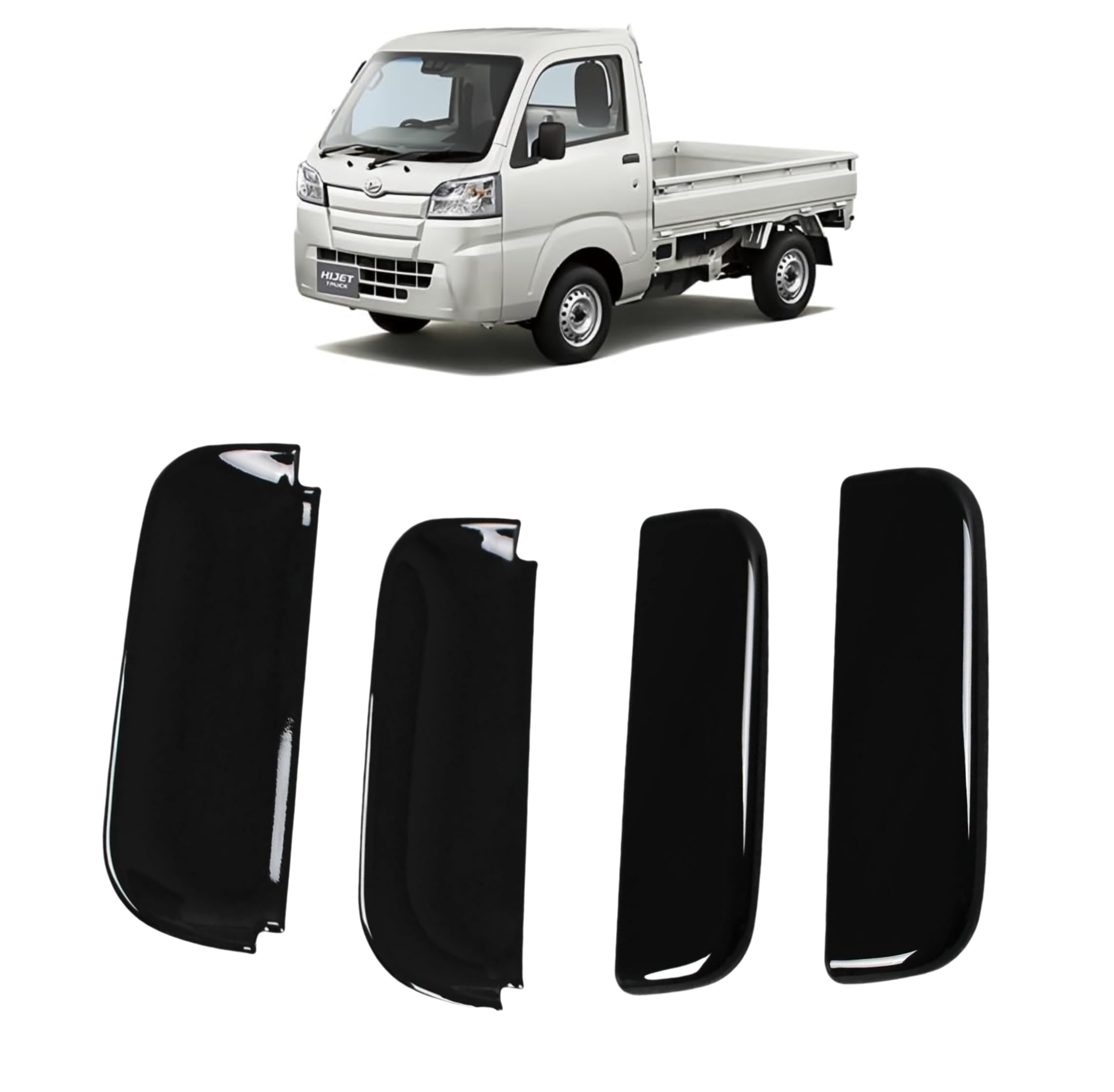 

Декоративные накладки на ручки дверей Cytovora для грузовика Daihatsu Hijet и Custom Защитные накладки на внешние ручки дверей Комплект S500P/S510P (2014 позже), Запчасти, Декорации,