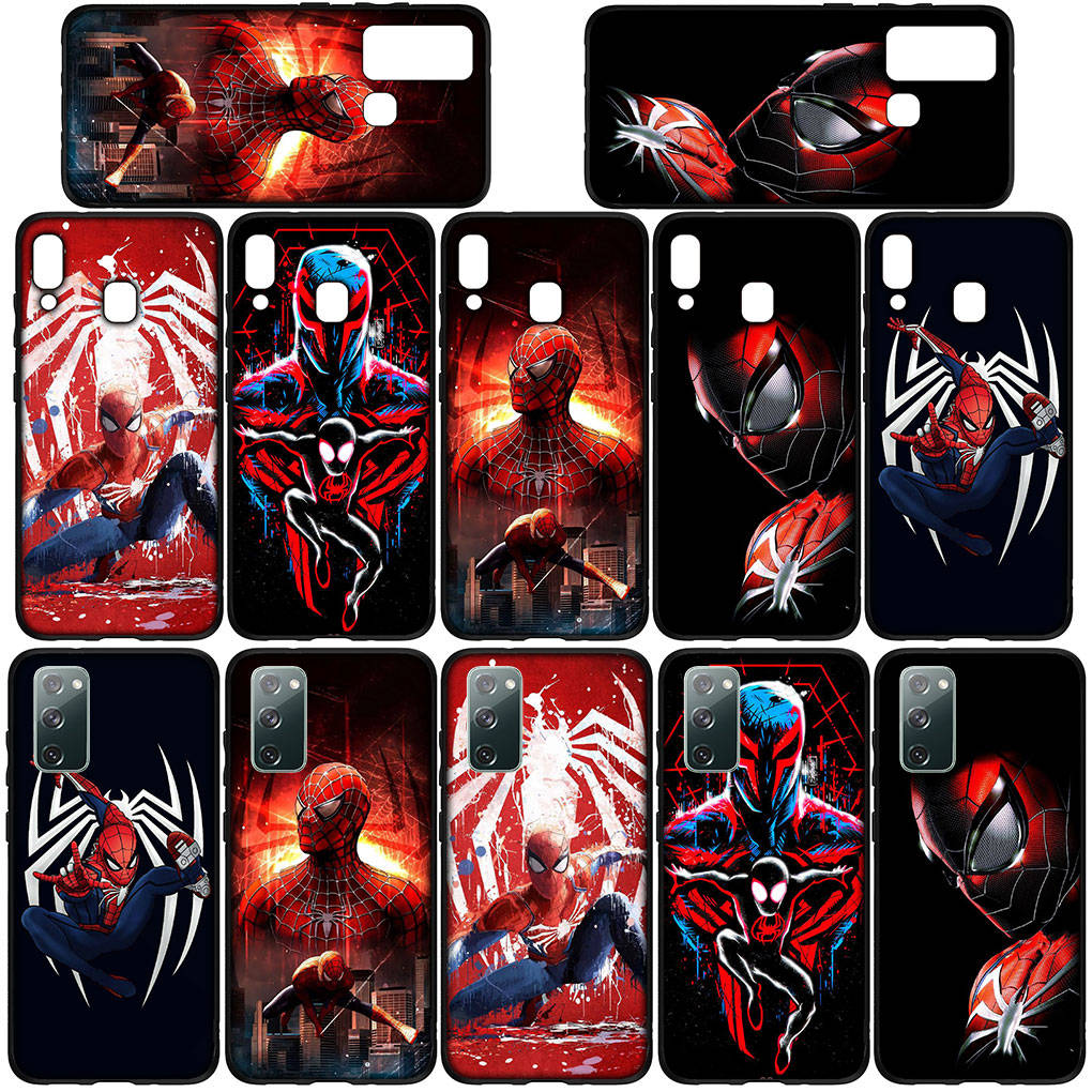 Phone Case for Samsung Galaxy S25 S24 S23 iPhone 16 15 Xiaomi Redmi Note 14 13 12 16E X 11 Pro Max OPPO Moto Huawei Marvel Spiderman Spider Man Cover