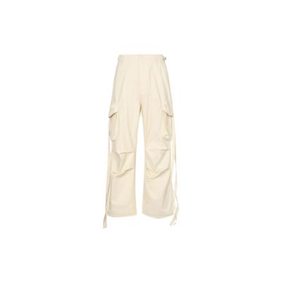 3D Pocket Straight-Leg Reflective Casual Pants Unisex Pants Beige AKXR601-1