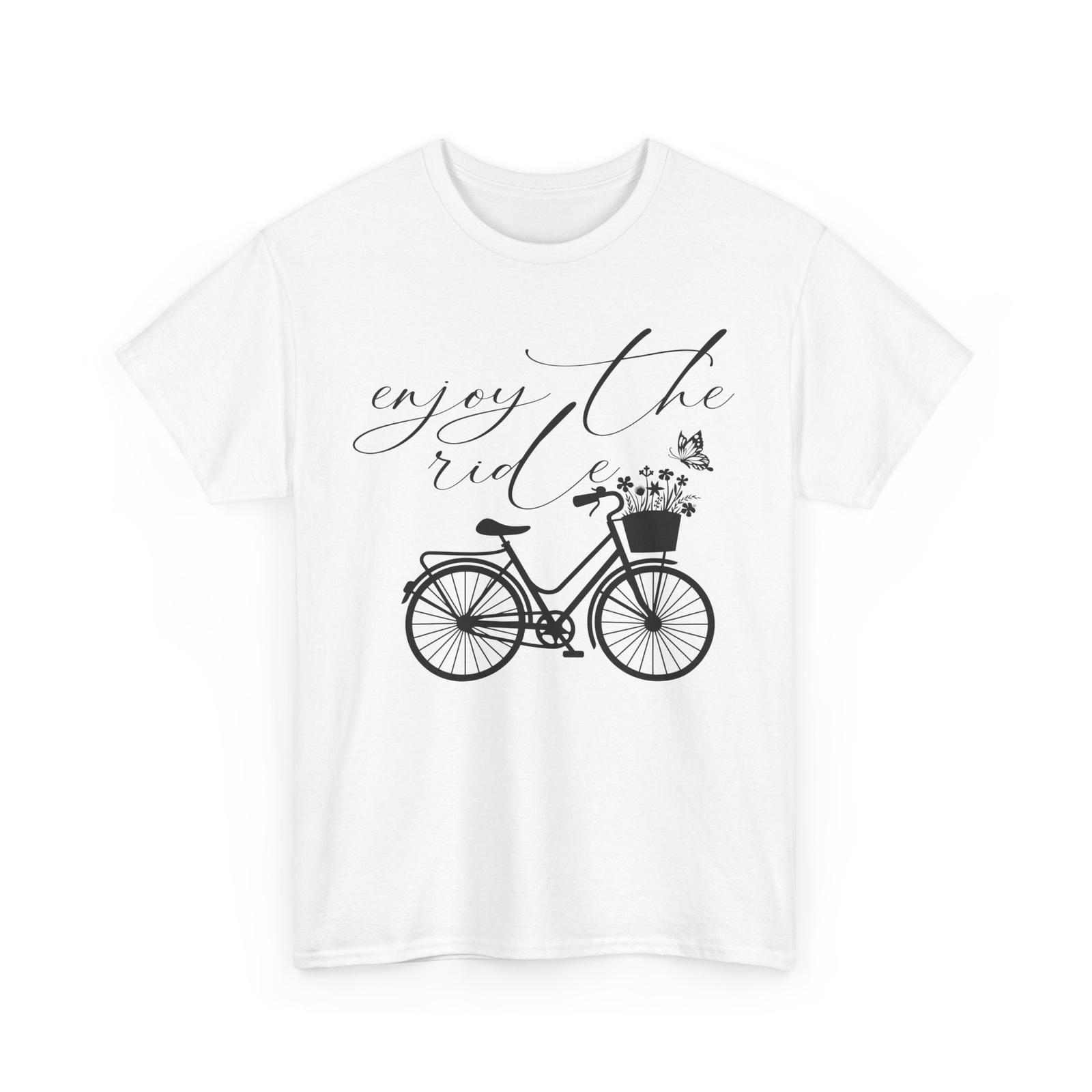 Cyclist T-Shirt | Biking Shirt | Bicycle with flowers | Cycling Tshirt Unisex T-Shirt S