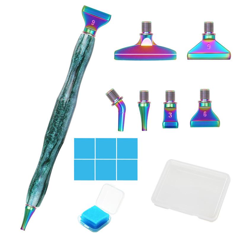 Diamond Painting Rhinestone Pen with Threaded Metal Tip for DIY Embroidery