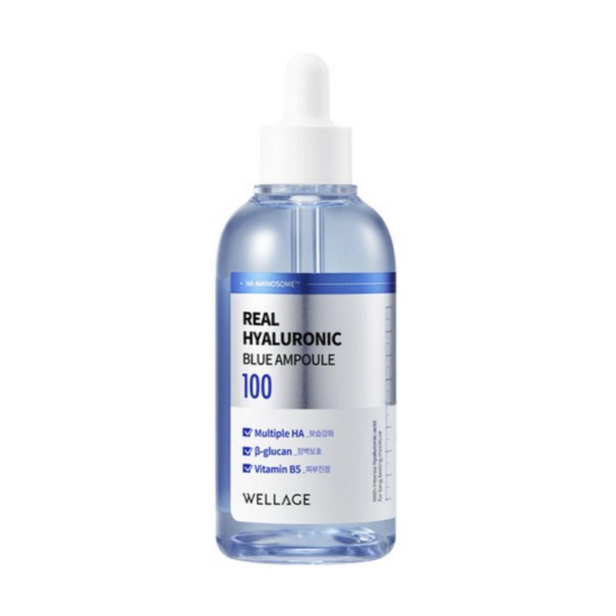 

[WELLAGE] Real Hyaluronic Blue 100 Ampoule 75ml 75ml X 1PCS