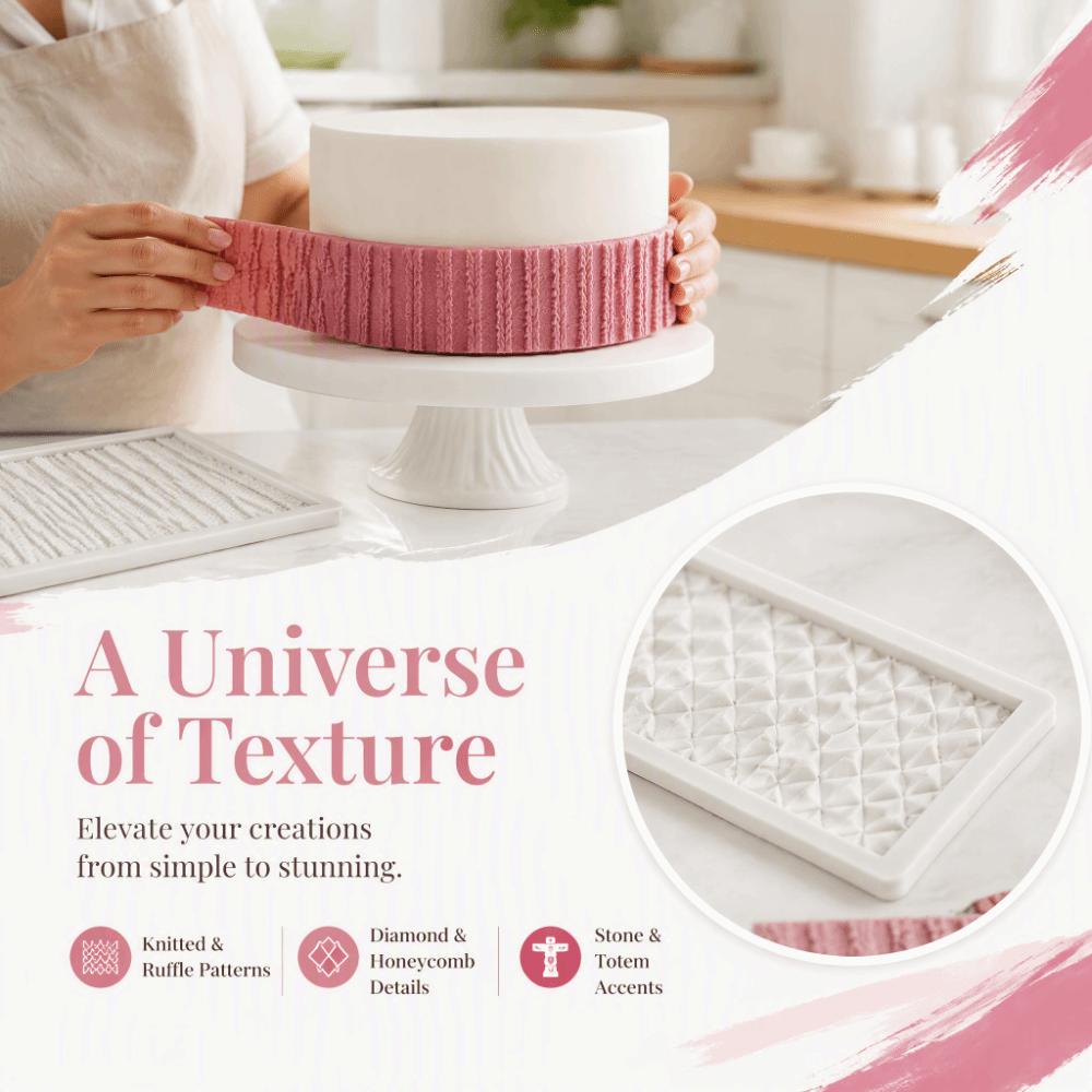 Flexible Non-Stick Fondant Cake Decorating Mold Sugar Craft Mold Soap Resin Clay Crafting