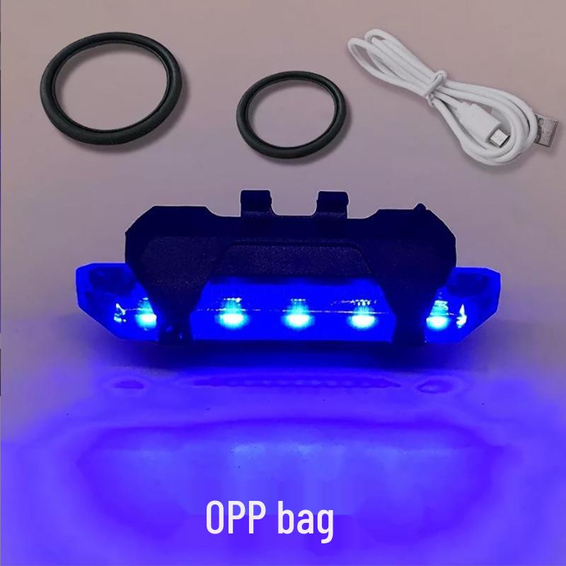 

USB Rechargeable Waterproof Bicycle Tail Light – High Brightness Flashing Safety Light for Night Riding and Mountain Biking