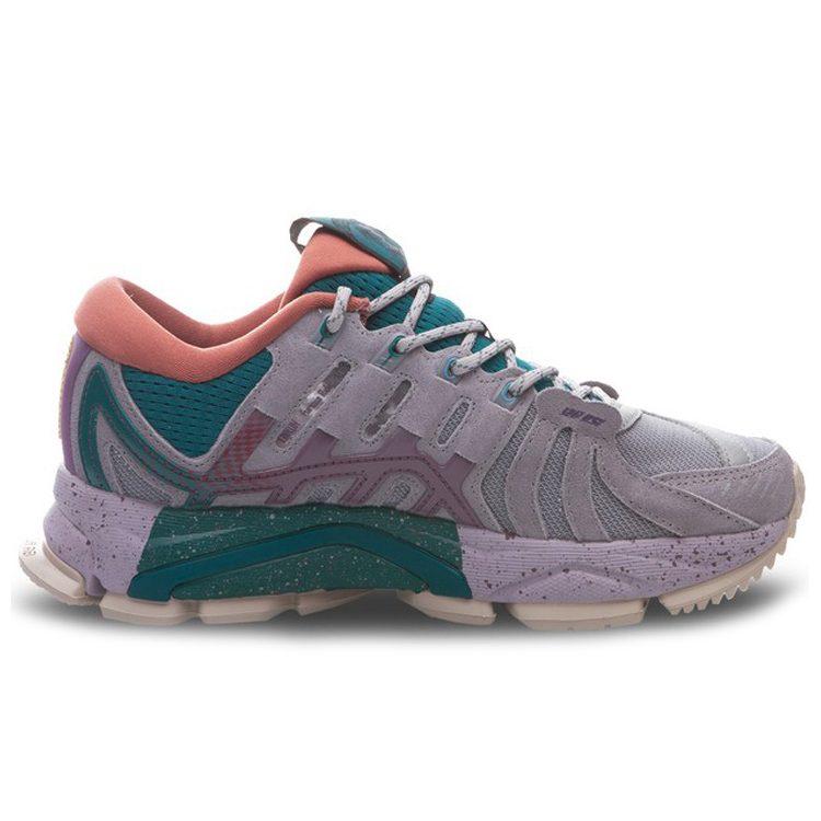 Li Ning Exceed Infinity Cushioning Abrasion Resistant Support Low top Casual Shoes Women's Gray Green ARZP012-2