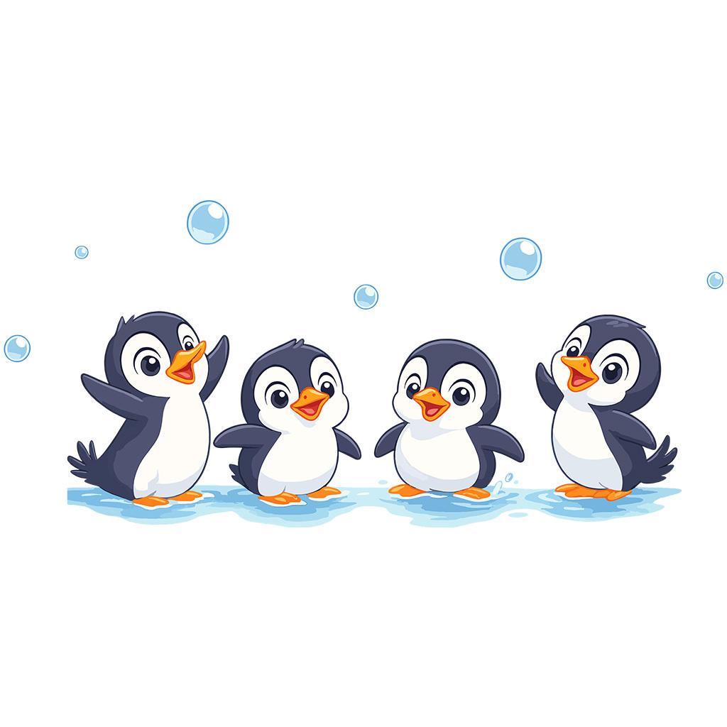 Self-adhesive penguin wall sticker easy to apply and remove. Perfect for bedroom, wall, glass and home decor, also great for festive party decorations