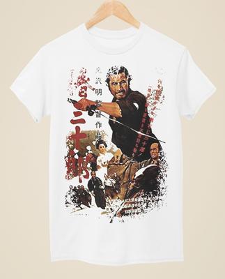 Sanjuro - Japanese Movie Poster Inspired Unisex White T-Shirt Unisex T-Shirt