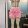 Lotus Leaf Edge Sexy Low Waist Shorts Pure Color Ruffles Sexy Low Waisted Shorts
