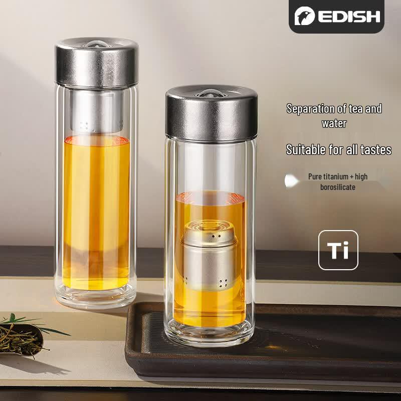 edish Borosilicate Glass Tea Cup 330ml