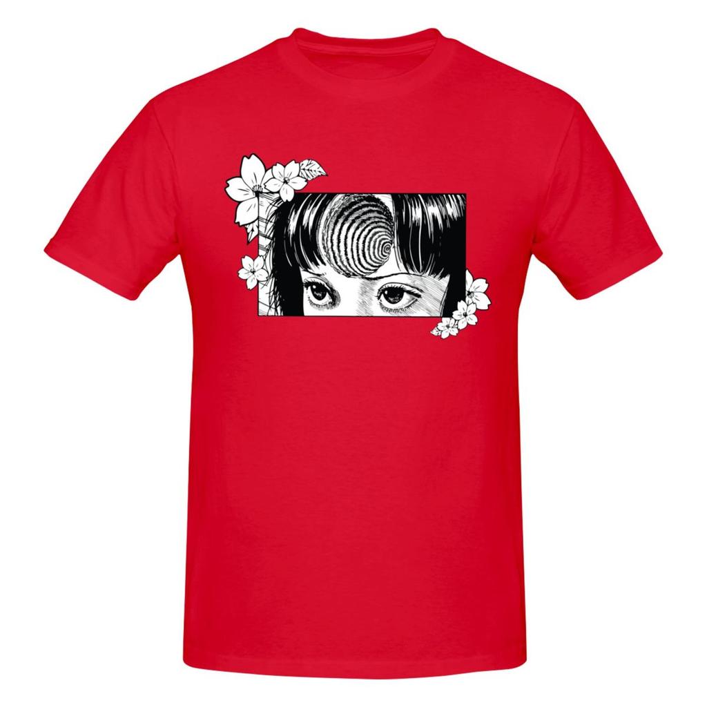 Unisex Junji Ito Trendy T Shirt Streetwear Oversized Oneck Cotton Sleeve Tshirts