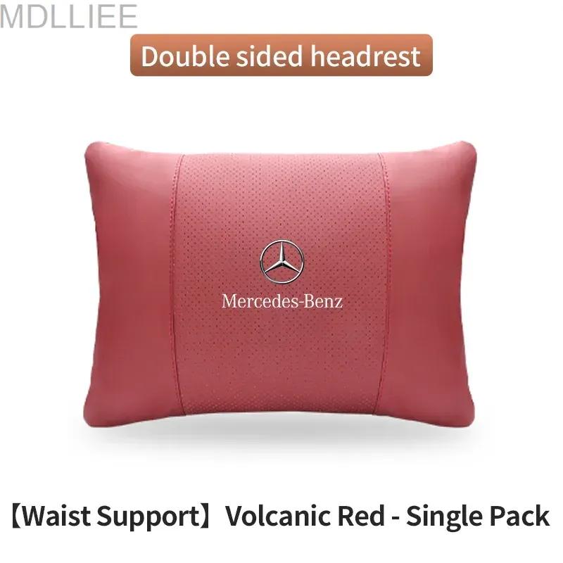 Car Headrest Neck Support Lumbar Rest Cushion Neck Pillow For Mercedes-Benz A B C E S V R-Class A45 C43 CLA GLA GLB GLC GLE SLK