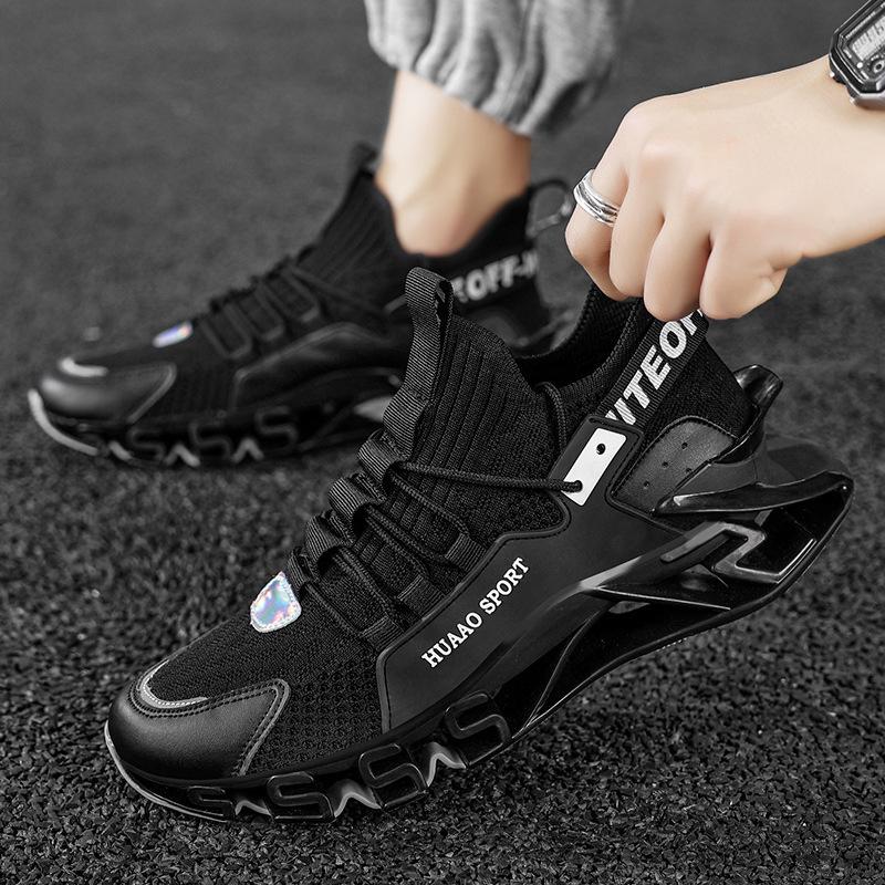 Spring New Men's Shoes Casual Sports Shoes Men's Blade Running Shoes Flying Mesh Big Mens Shoes