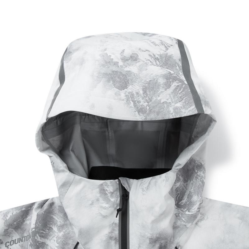 Li Ning Outdoor CF Casual Versatile Full Print Hooded Zipper Waterproof Windproof Breathable Jacket Men Jacket AEMV071-4