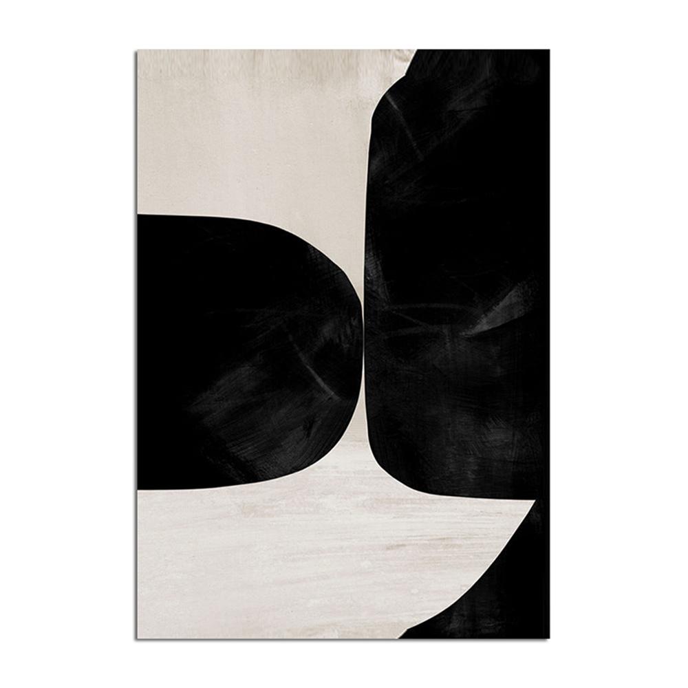 

Абстрактная Современная Черная Живопись на Холсте в Стиле Shapel, Скандинавские Коричневые Постеры и Принты, Настенные Картины для Гостиной, Домашний Декор 70x100cm No Framed