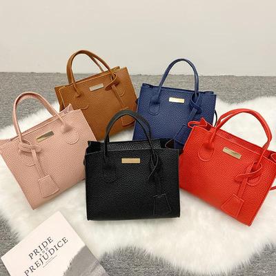 Women's Handbag, Mobile Phone Bag, Cosmetic Bag, Lychee Pattern Small Shopping Bag.