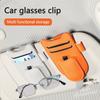 AAOO1 Car Sunglasses Clip Sun Visor Glasses Holder Card Holder for Porsche Cayenne Macan 718 Cayman Boxster Panamera Auto Accessories