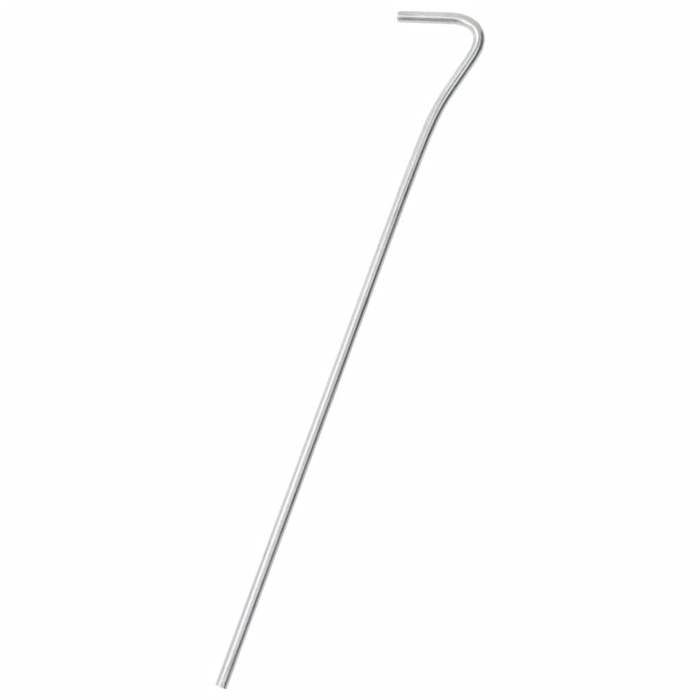 VidaXL Tent Pegs 25 Pcs 23 Cm Ø4 Mm Galvanized Steel, Ground Stake, Ground Anchor, Heavy-Duty Camping Peg, 4009331