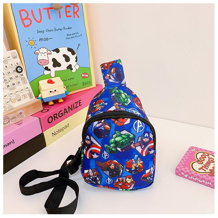 Avengers Printed Superhero Crossbody Bag Kids Cartoon Outdoor Gift Casual