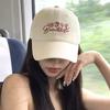 Korean Sweet Flower Letters Embroidery Baseball Hats Casual New Women Sunshade Retro Versatile Exquisite Fashion Ins Peaked Caps