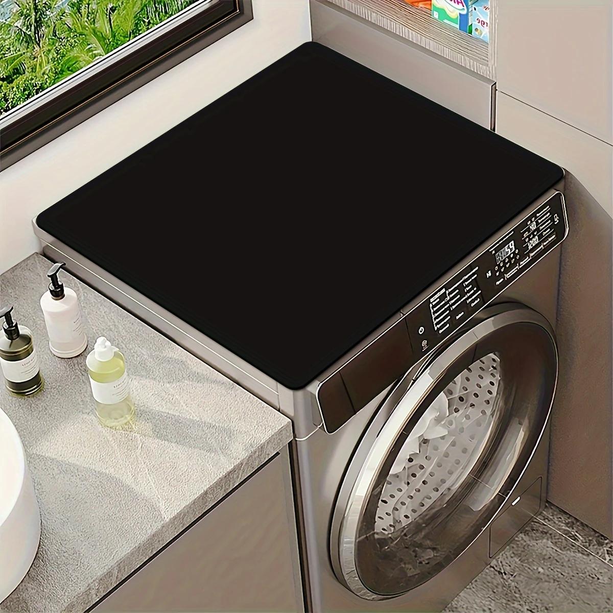 Solid color diatom mud washing machine countertop non-slip pad absorbent table mat tableware drain pad insulation pad 50x60cm чёрный