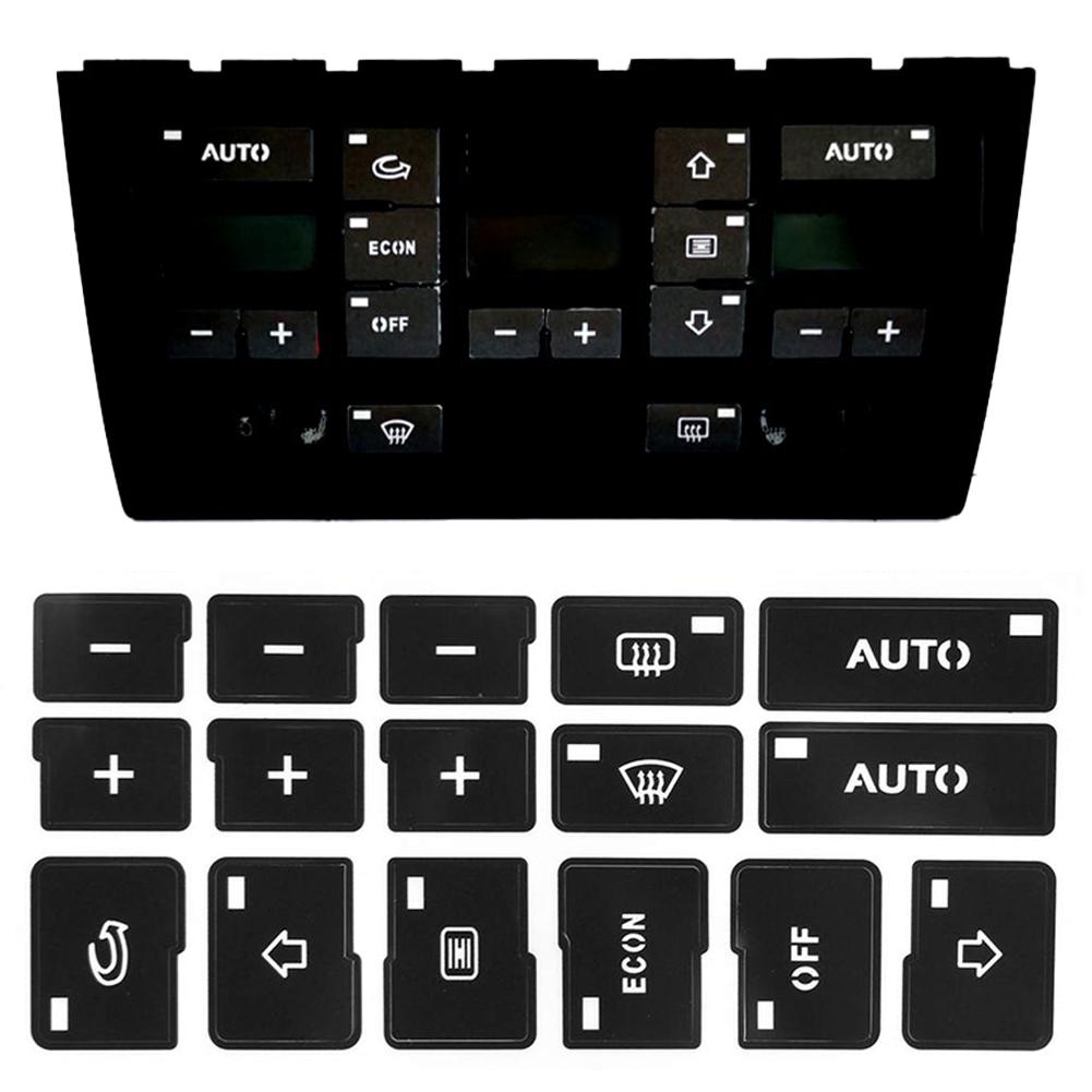 1x Adesivi per riparazione pulsanti controllo aria condizionata aria condizionata auto Decalcomanie Decorazioni per lo styling per A4 B6 B7 2000 2001 2002 2003 2004