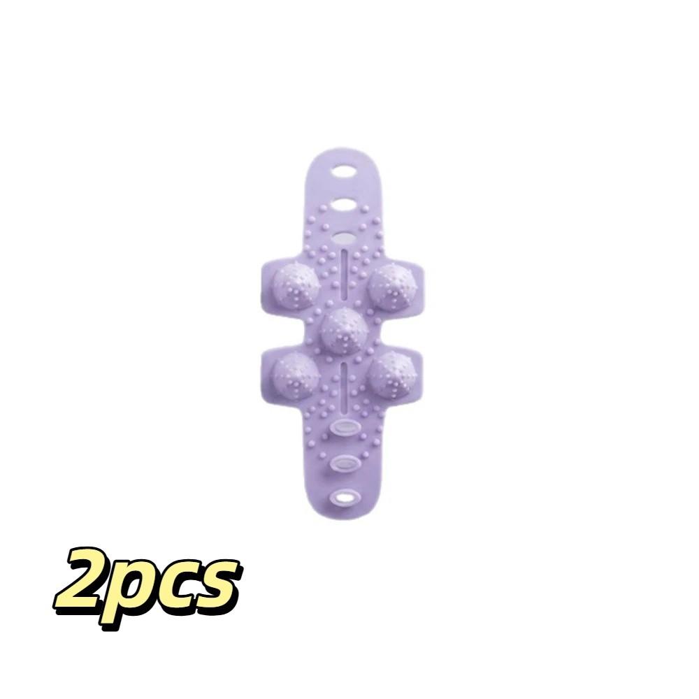 Soft Silicone Non Slip Steering Wheel Wrap Steering Wheel Grip Strap  Auto Interior фиолетовый
