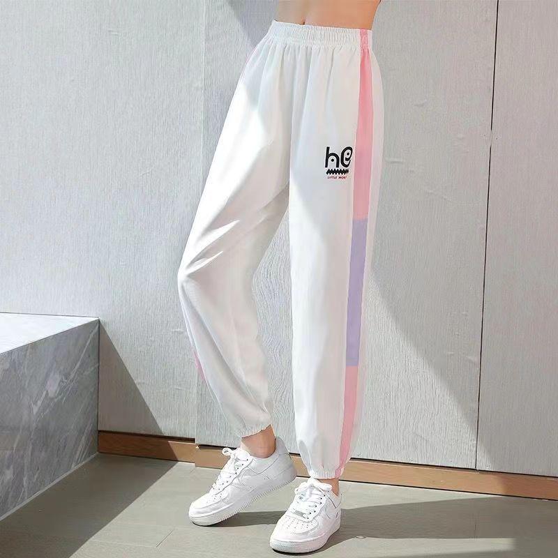 

Быстросохнущие летние спортивные брюки с защитой от комаров для девочек — легкие, свободного кроя для больших детей 130 cm белый