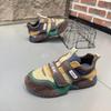 Casual Microfiber Leather Spring Breathable Increased Internal Platform Shoes for Male Women Fashion Running Chunky Sneakers