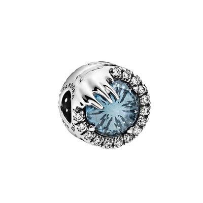 Disney Frozen Winter Crystal Charm Women Jewelry Silver 798458C01