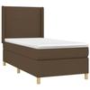 Exclusive House - Slatted Bed Base with Mattress Dark Brown 80x200 Cm