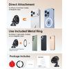 SYNCWIRE MagSafe Car Mount, Magnetic Phone Holder, Space Gray, 1 Pack