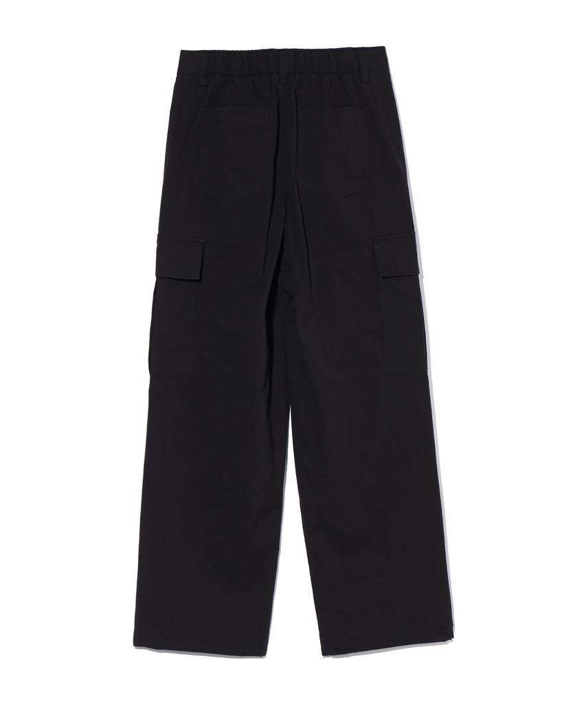 Eonoideu Double-Pleated Wide Cargo Pants Black (Lo3Pu726-076)