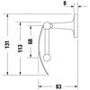 Duravit Starck T Dévidoir de papier wc avec couvercle Noir Mat 125x83x131 mm - 0099404600