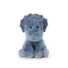 Apricot Lamb Dark Blue Triceratops Plush Toy, Soft and Cute, Fluffy Dark Blue Triceratops 23cm, Suitable for Boys and Girls