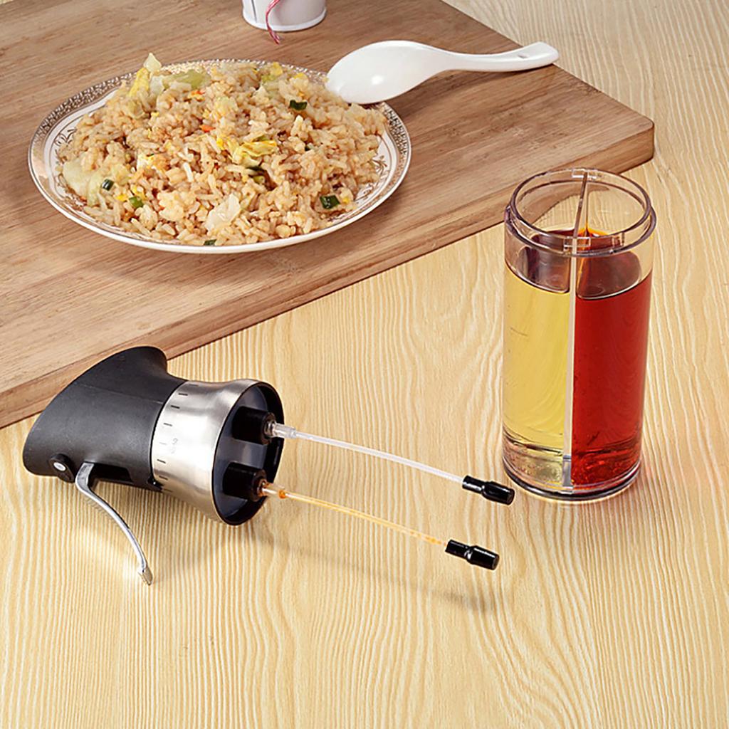 Kitchen Supplies Oil Dispenser Oil and Vinegar Spray Bottle Pot Dispenser Controllable Kitchen Supplies Oil Vinegar Spray Bottle