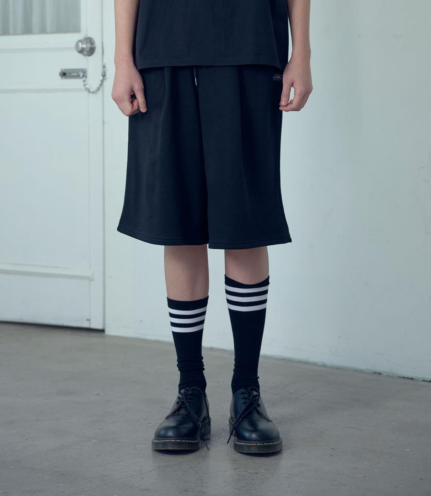 NICEGHOSTCLUB Bermuda Sweat Shorts_Black(Ng2Gmupa01A)