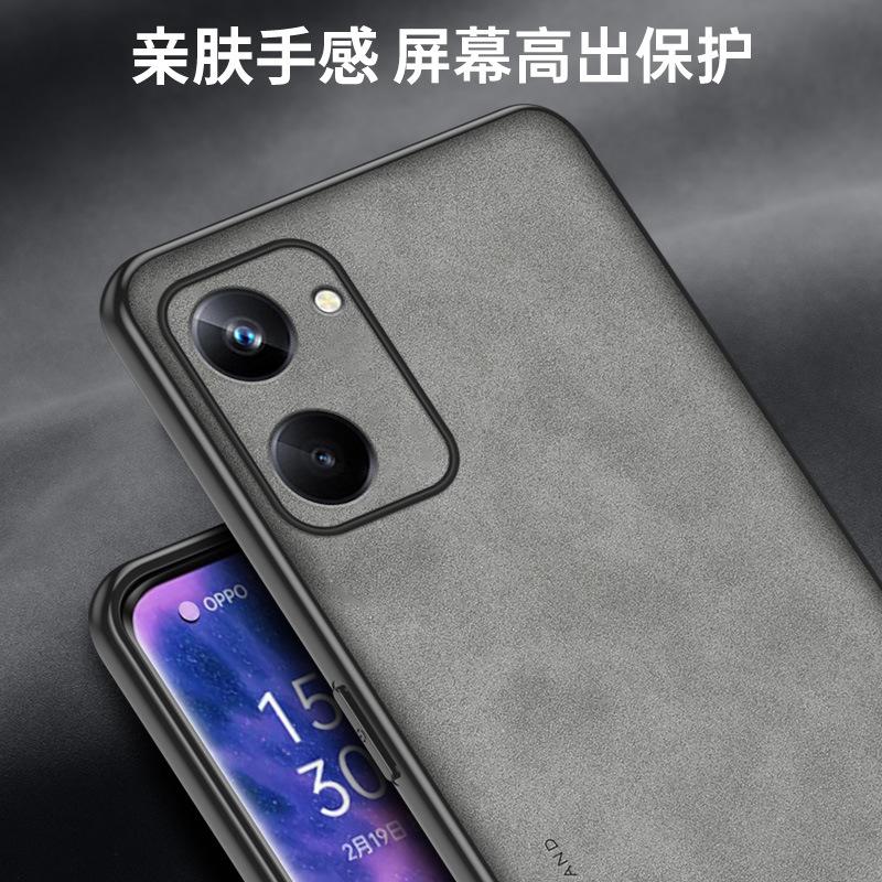 Suitable for Realme11 Leather Pattern Mobile Phone Case OPPO A11 All-inclusive Reno1T 1G Business Protective Case