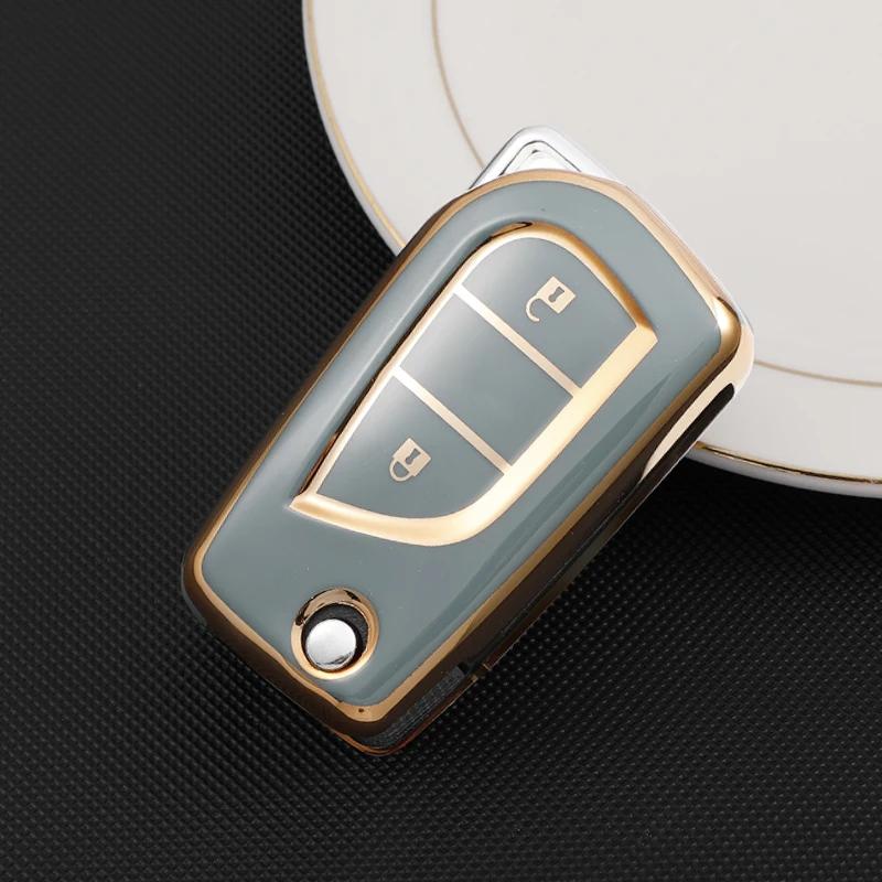 Pokrowiec Etui na Kluczyk Samochodowy TPU Uchwyt na Obudowę Kluczyka Do Toyota Auris Corolla Avensis Verso Yaris Aygo Scion Tc Im Camry Rav4