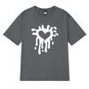 2025 New in Heart Print Japanese Simple short sleeve T-shirts Men Women Fashion Y2k Cotton T shirt Unisex Trend Oversized Tops