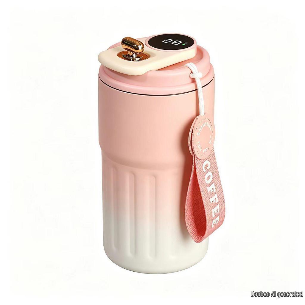 316 Stainless Steel Smart Display Insulated Coffee Mug, Large Capacity with Custom Logo