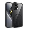 KEYSION Transparent Magnetic Phone Case for Xiaomi POCO X8 Pro Max Silicone+PC HD Clear Shockproof Back Cover for POCO X8 Pro