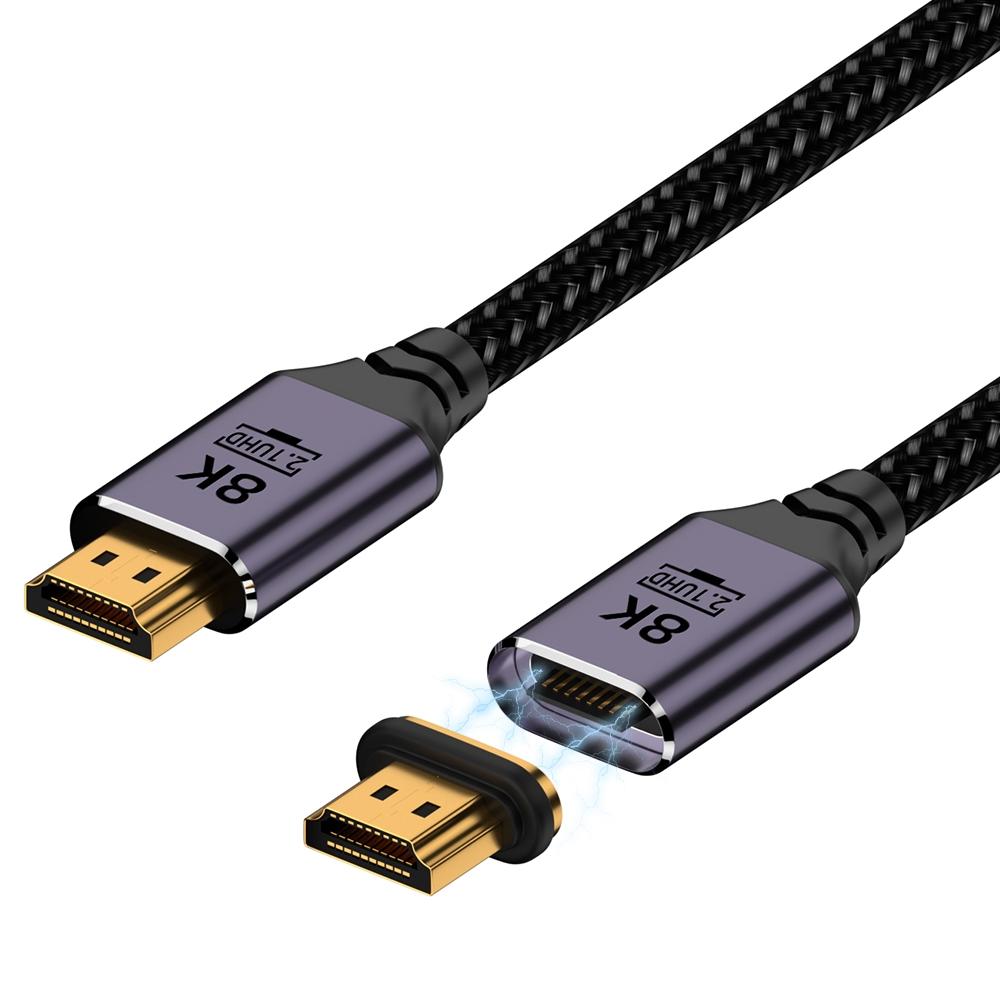 

MG-HDM 1.5m HDMI Male to Male 8K Video Adapter Cable with Magnetic Connector As Shown A
