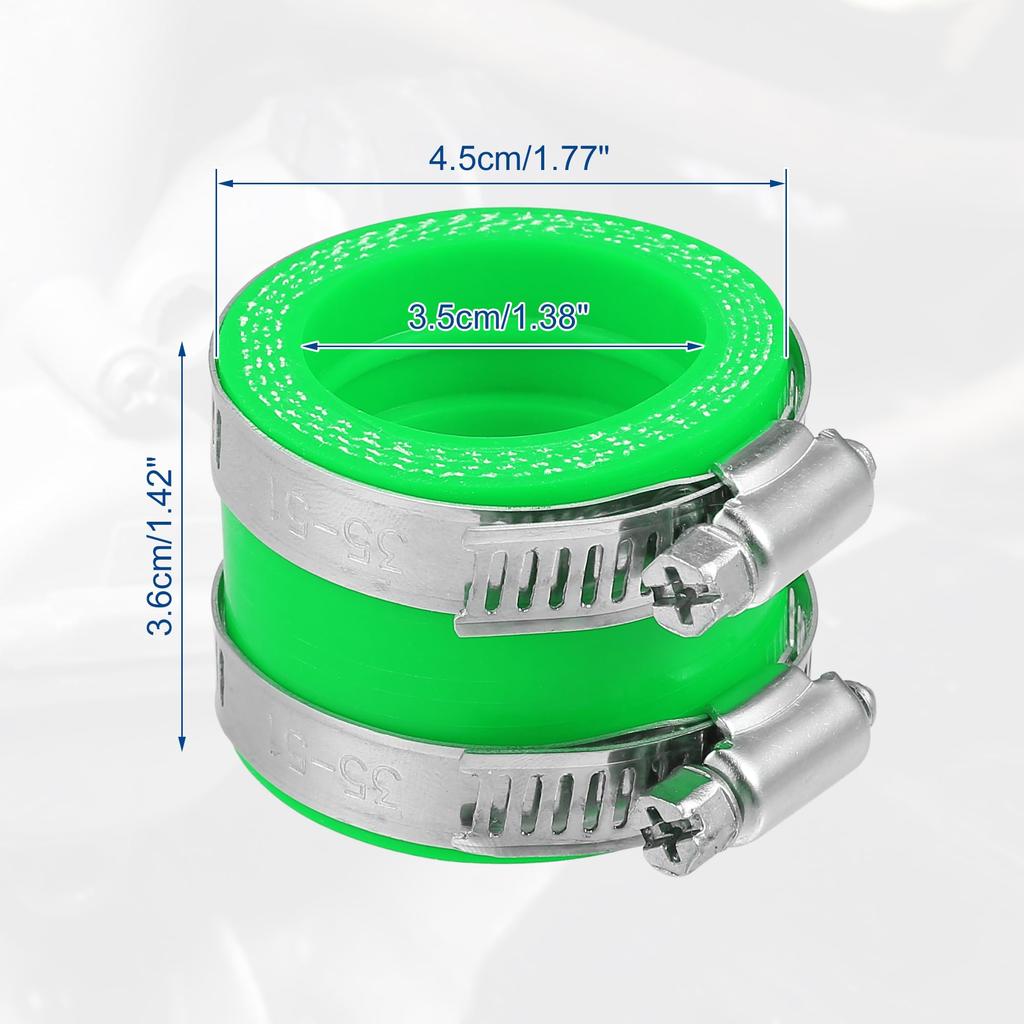 ACROPIX 35mm ID Gummi Midori Motorcykel Förgasare Adapter Insug Insugsrör Grenrör Adapter Stövelhylsa Gränssnitt (2 klämmor)
