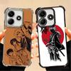 Rurouni Kenshin Anime Plating Phone Case For Xiaomi Poco X5 X6 X7 X8 Pro Max F8 Ultra F7 M8 M7 M5S Redmi 15C 15 14C 13C 13 X3 12