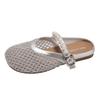 Fashion Flats Women Slippers Mesh Fashion Shoes Slingback Casual Shoes Woman Cozy Sandals 2025 Summer New Trend Walking Chaussures Femme