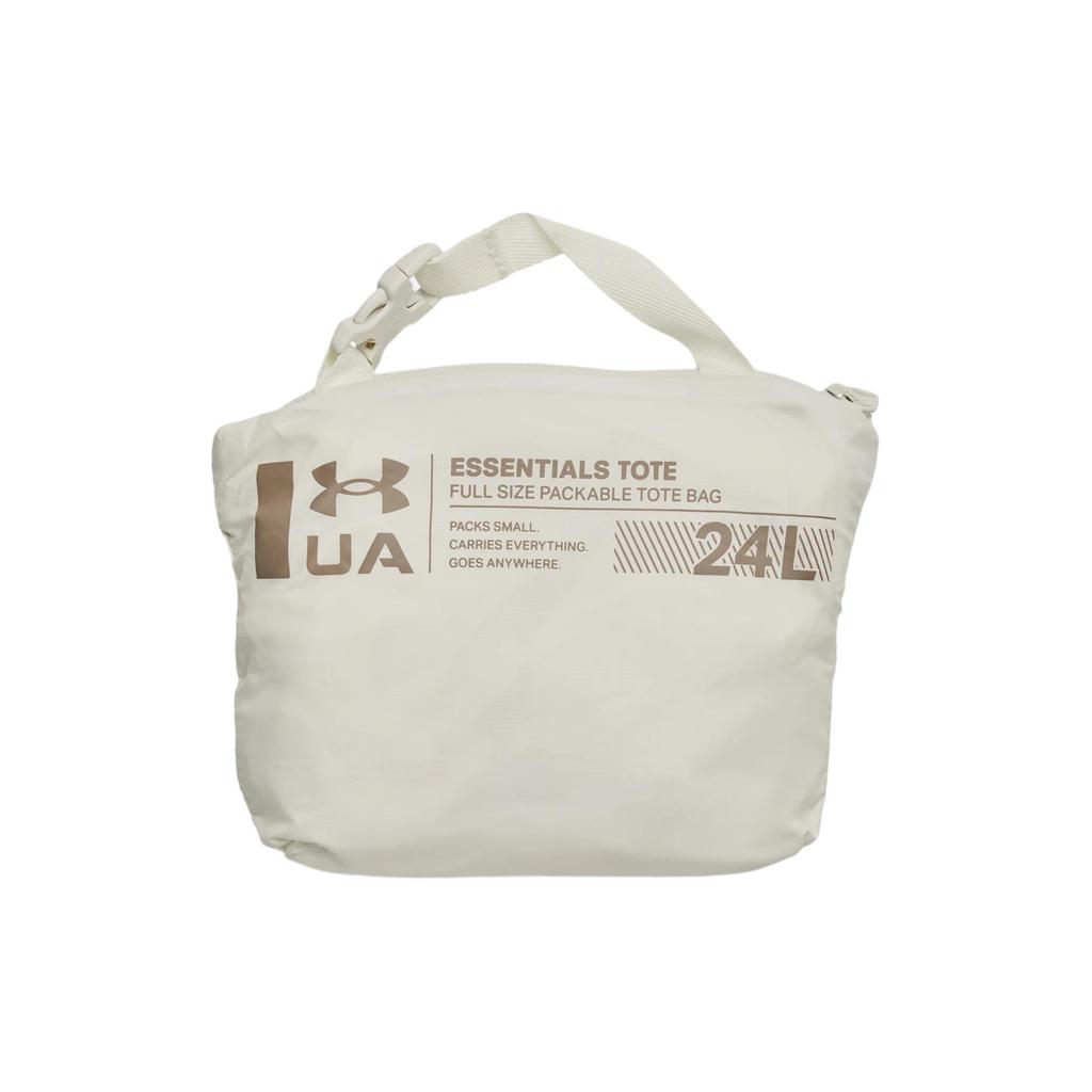 New Under Armour Nylon Tote Bag Shopping Bag Shoulder Bags Handbags Regular Women's White Quartz & Forest Wolf Gray Umber 1381908-114