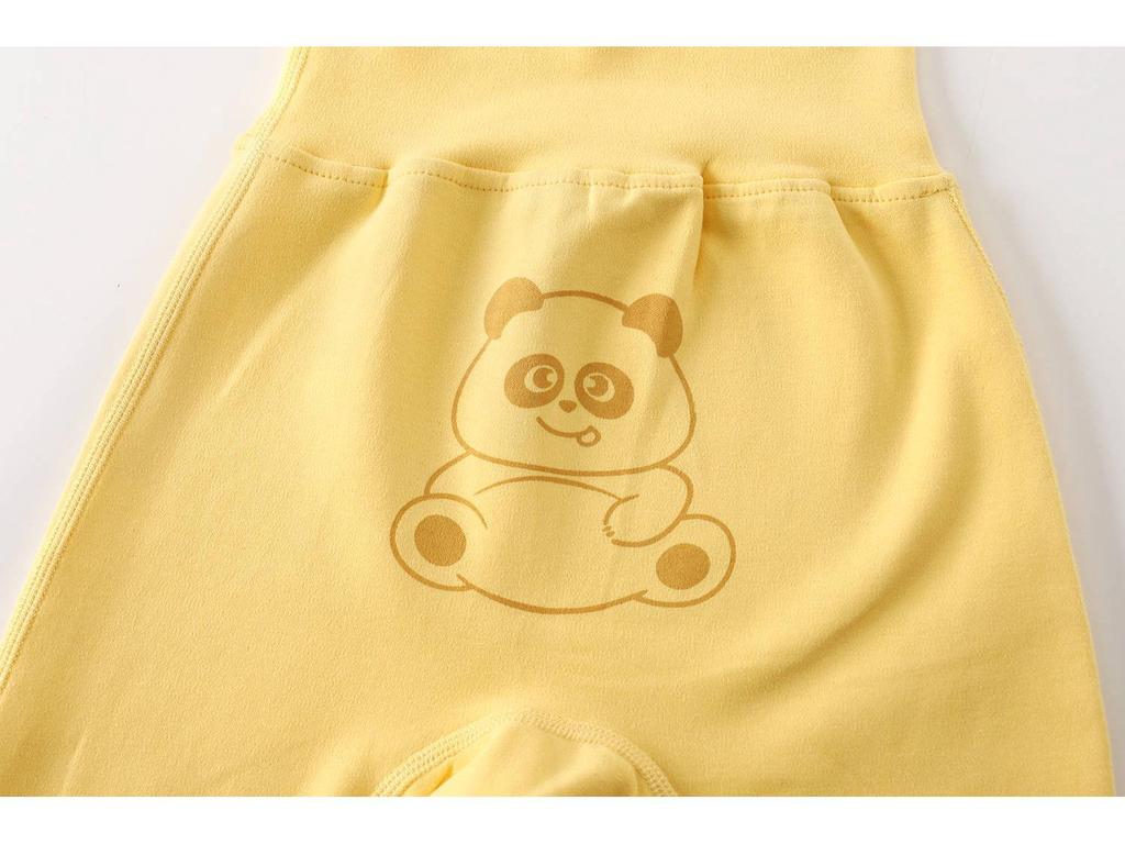 Unisex High Waist Baby Pants with Diaper Cover and Belly Protection for Spring, Autumn, and Winter