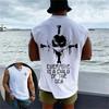 One Piece Men Vest Tank Top Whitebeard Pirates' Jolly Roger Summer Anime Spring And Autumn Sports Fitness Sleeveless Top GYM