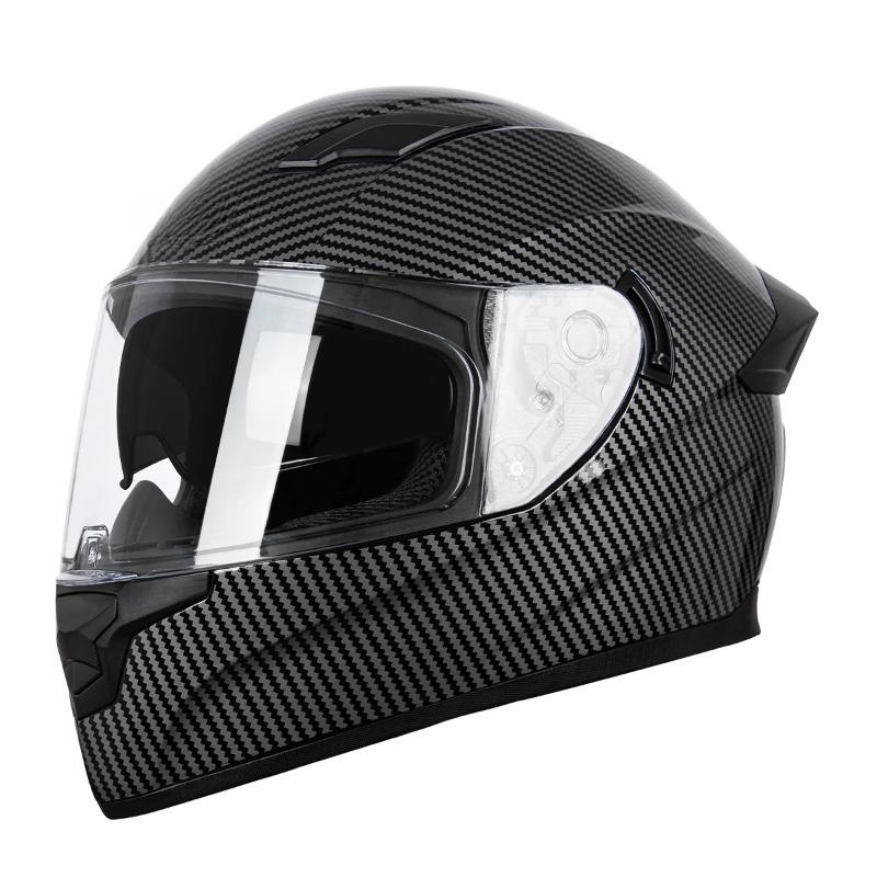 Full Face Motorcycle Helmet - Dual Lens DOT Certified All-Season Helmet