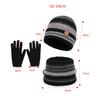 Kinder Hut Handschuhe Schal Set Winter Outdoor Kältefest Warm Gestrickte Wollmütze Samt Ohrenschutz Mütze